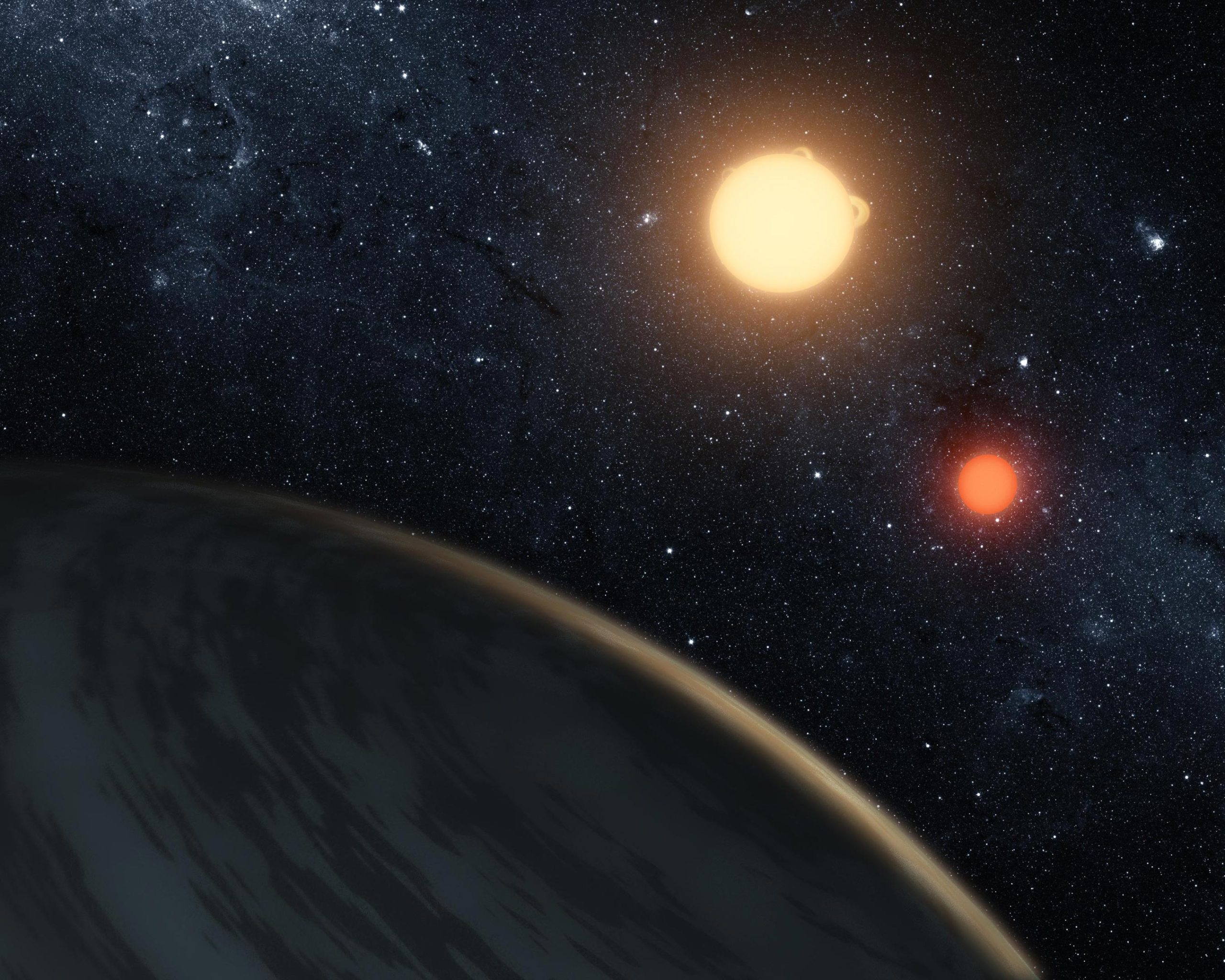 Gli astronomi identificano un pianeta realistico con due soli, come 'Tatooine' di Star Wars

